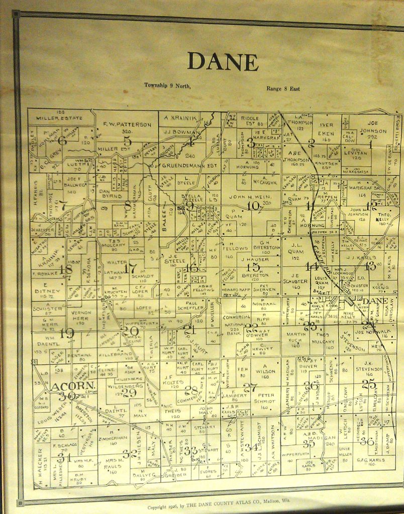 More Old Town Plat Maps Town Of Dane Dane County Wisconsin 3368